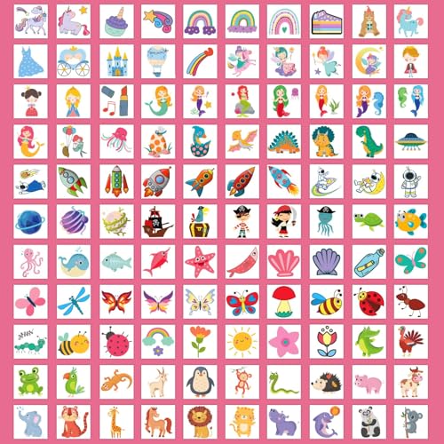 Partywind 204 Temporary Tattoos for Kids Party Favors
