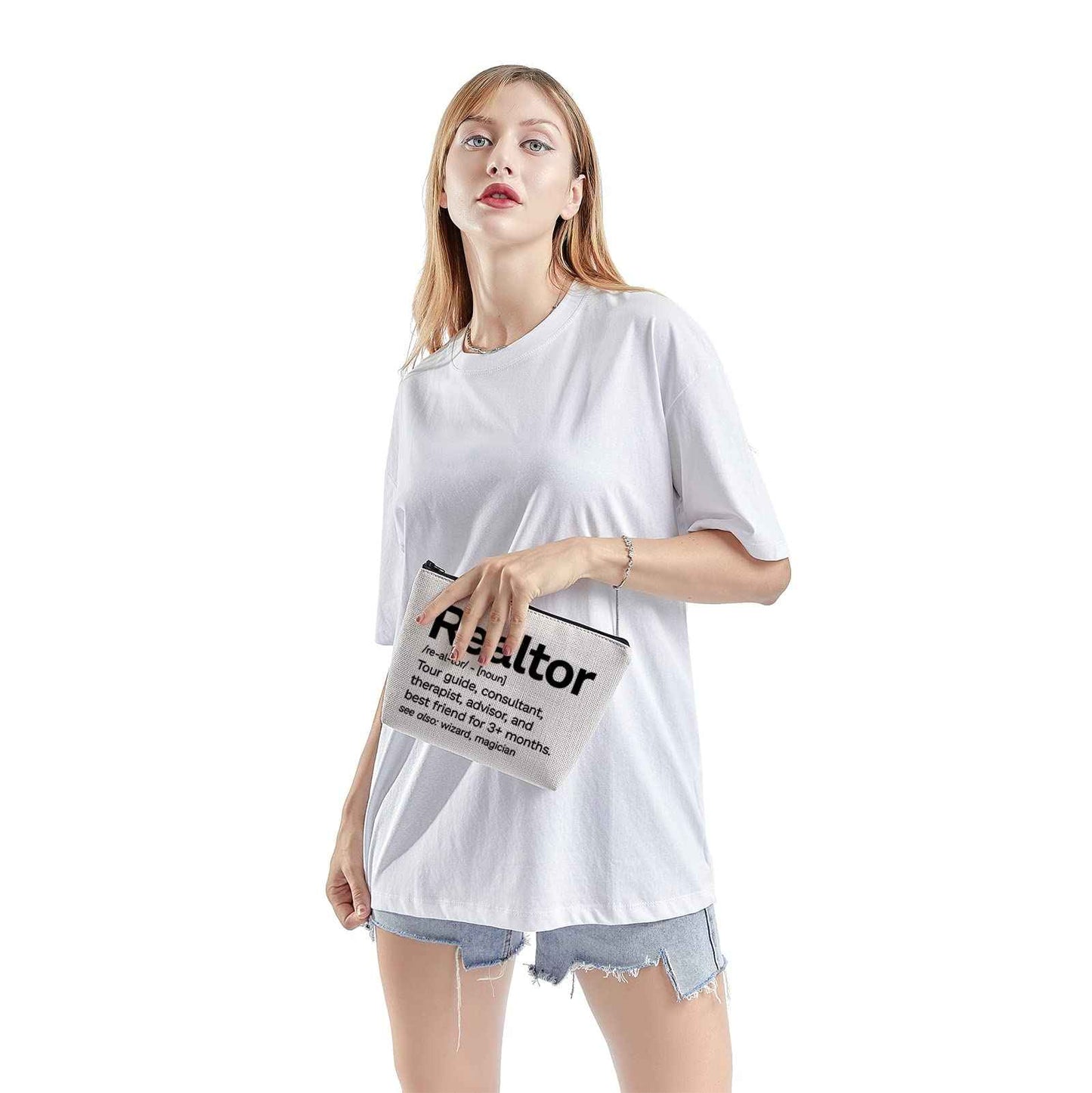 TSOTMO Realtor Makeup Bag Real Estate Agent Bag Seller Marketing Guide Gift Realtor Survival Kit Bag for Officers Thank You Gift