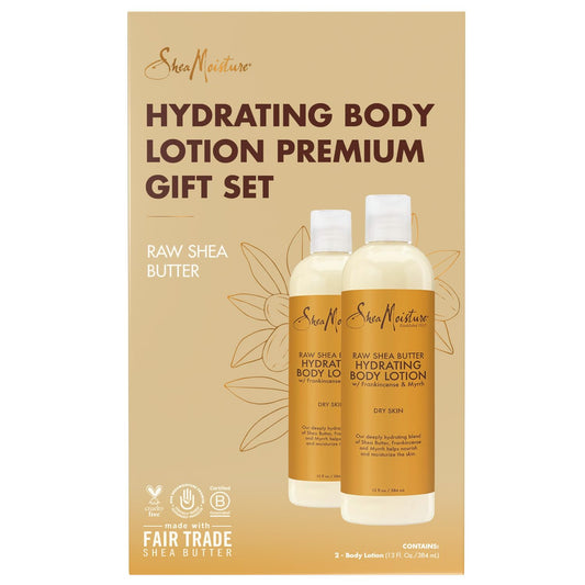 Shea Moisture Lotion with Raw Shea Butter - Body Lotion with Frankincense, Shea Butter Lotion with Myrrh, Dry Skin Relief Shea Moisture Body Lotion, 13 Fl Oz Ea (Pack of 2)