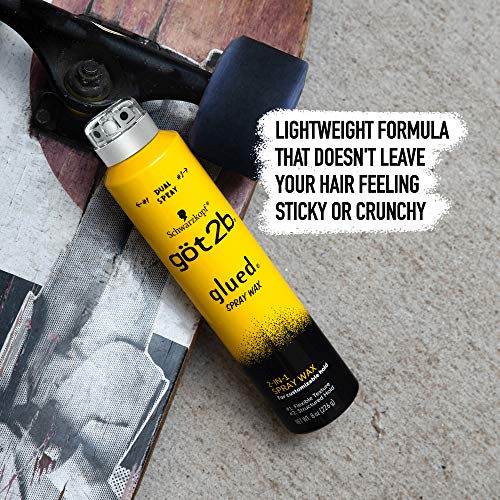Got2B Glued Spray Wax with 2-in-1 Dual Nozzle, 8 oz (Pack of 3)