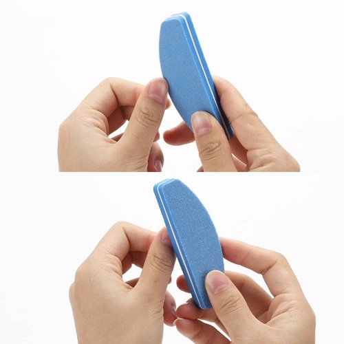 80 Count Mini Nail Buffers Kit, 100/180 Grit Buffing Blocks Small Nail Files for Acrylic and Natural Nails (Pack of 2)