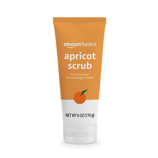 Amazon Basics Apricot Scrub Facial Cleanser, 6 Ounce (Previously Solimo)