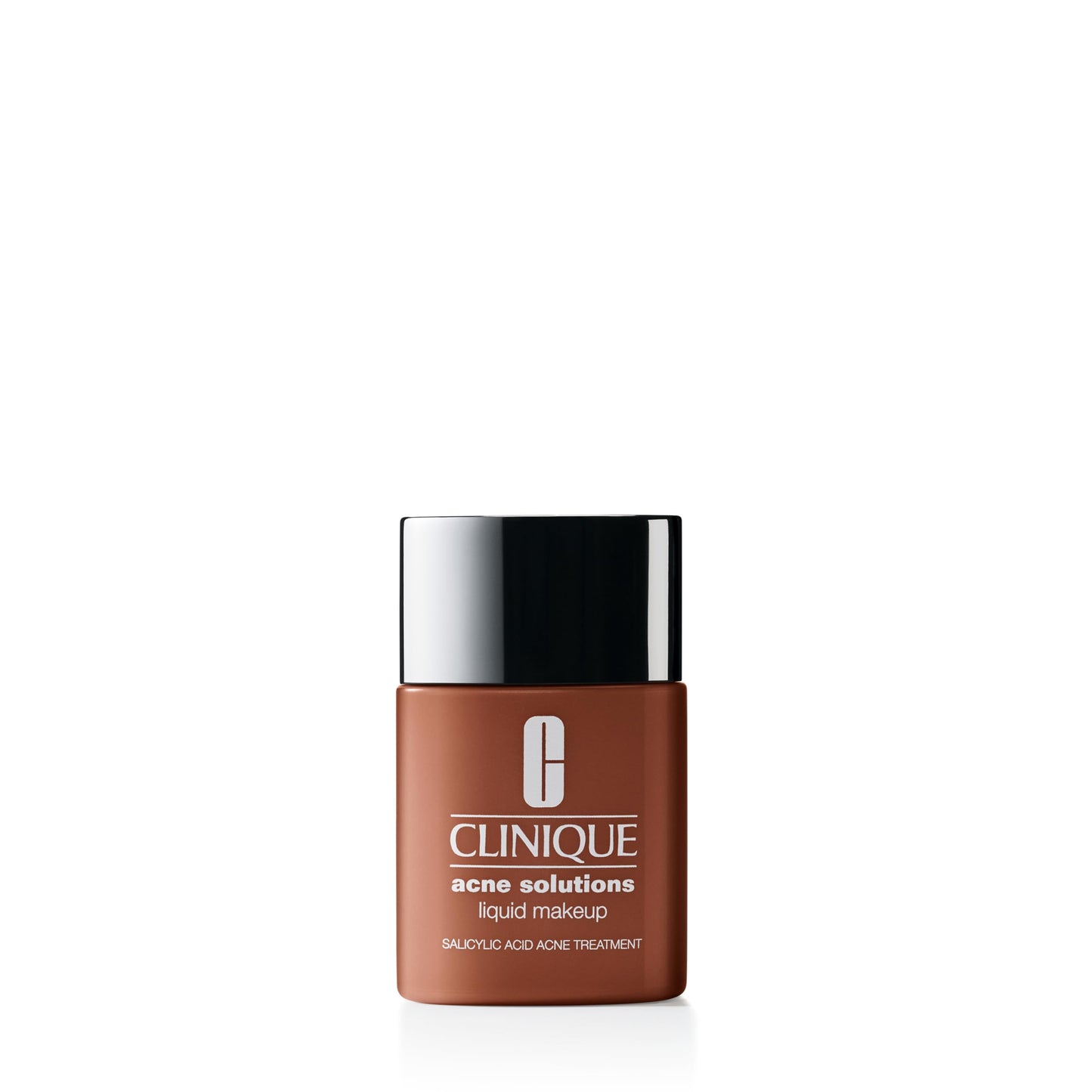 Clinique Acne Solutions Liquid Foundation Makeup With Salicylic Acid For Dry Combination to Oily Skin Types | Medium Coverage, Natural Matte Finish, Mahogany