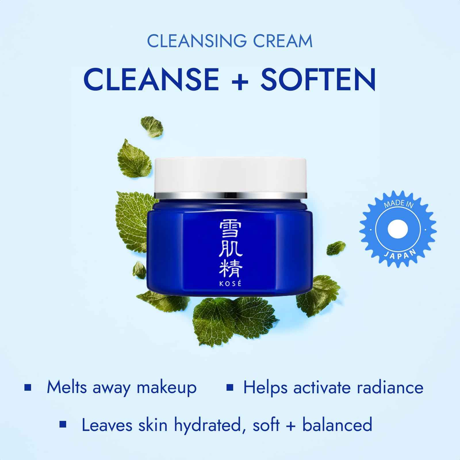 SEKKISEI Cleansing Cream, Face Wash & Makeup Remover, 4.9 Ounce