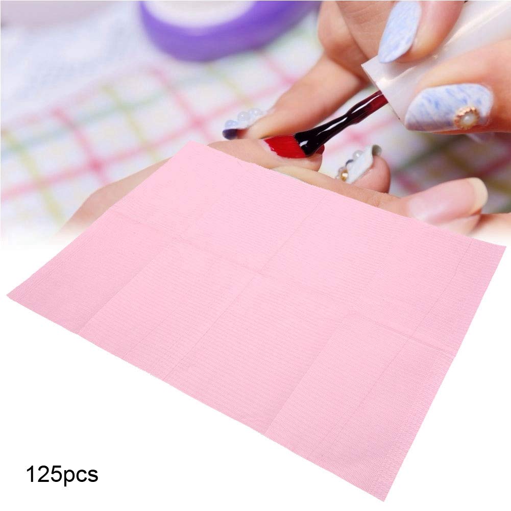 Salon Disposable Table Pad Protector Nail Art Table Mat, 125pcs Table Mat Waterproof Manicure Hand Rest Cushion Paper Table Mat Pad for Salon Practice Mat Placemat for Manicure Tattoo Ink Dye Practice