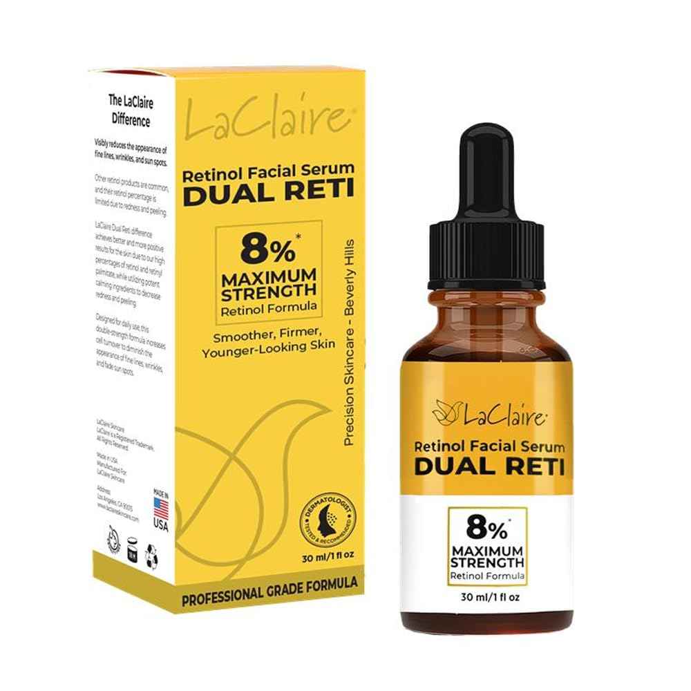 LaClaire Retinol Complex Face Serum, Anti-Aging, Brightening, Firming, Smoothing, 30 ml