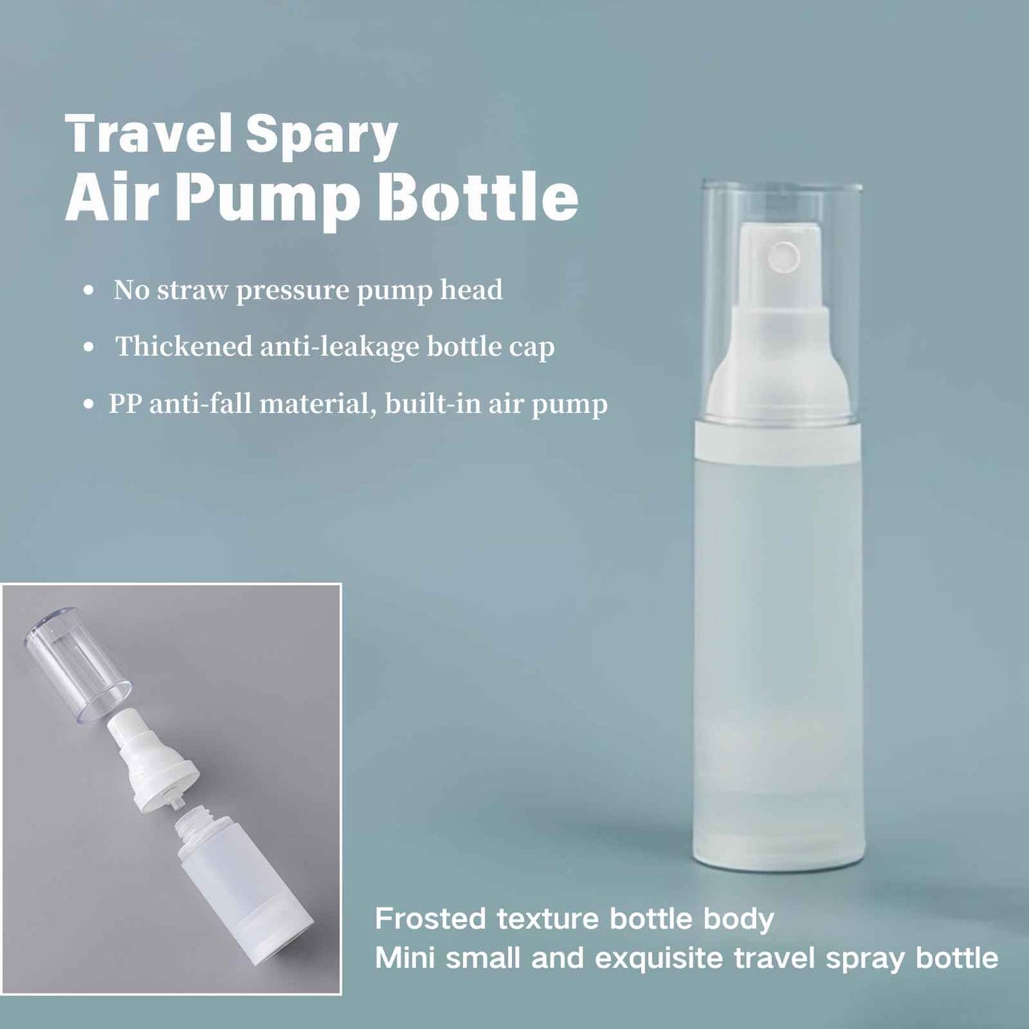 FaceBucks 1oz/30ml-Small Spray Bottle 360° Angle Work, Portable Refillable Leak Proof Travel Mini Spray Bottle.For Perfume Toner Hair spray Facial Moisturizing 【1oz/30ml-(Pack of 4) & Spary Bottle】