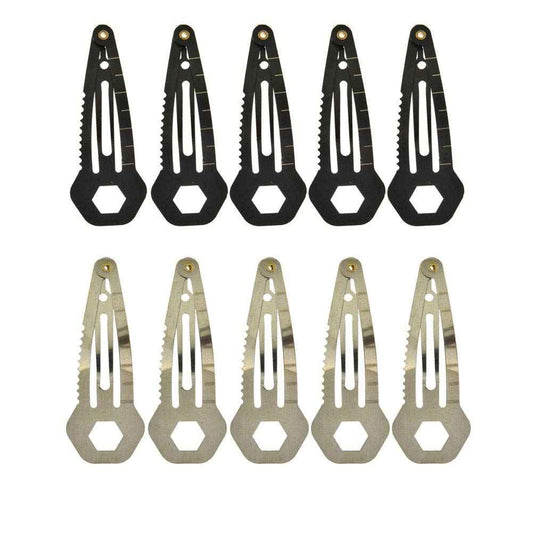 VinBee Self Defence Hair Clips For Women, Tactical Hair Clip,Multi-Functional HairBarrettes Mini Pins Stainless Steel, Self-Defense EDC Survival Kit-10 Pack