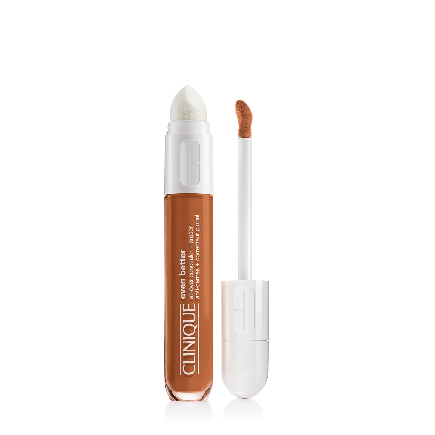 Clinique Even Better All-Over Full Coverage Concealer + Eraser For Dark Circles | Hydrating, Brightening + Depuffing, Amber