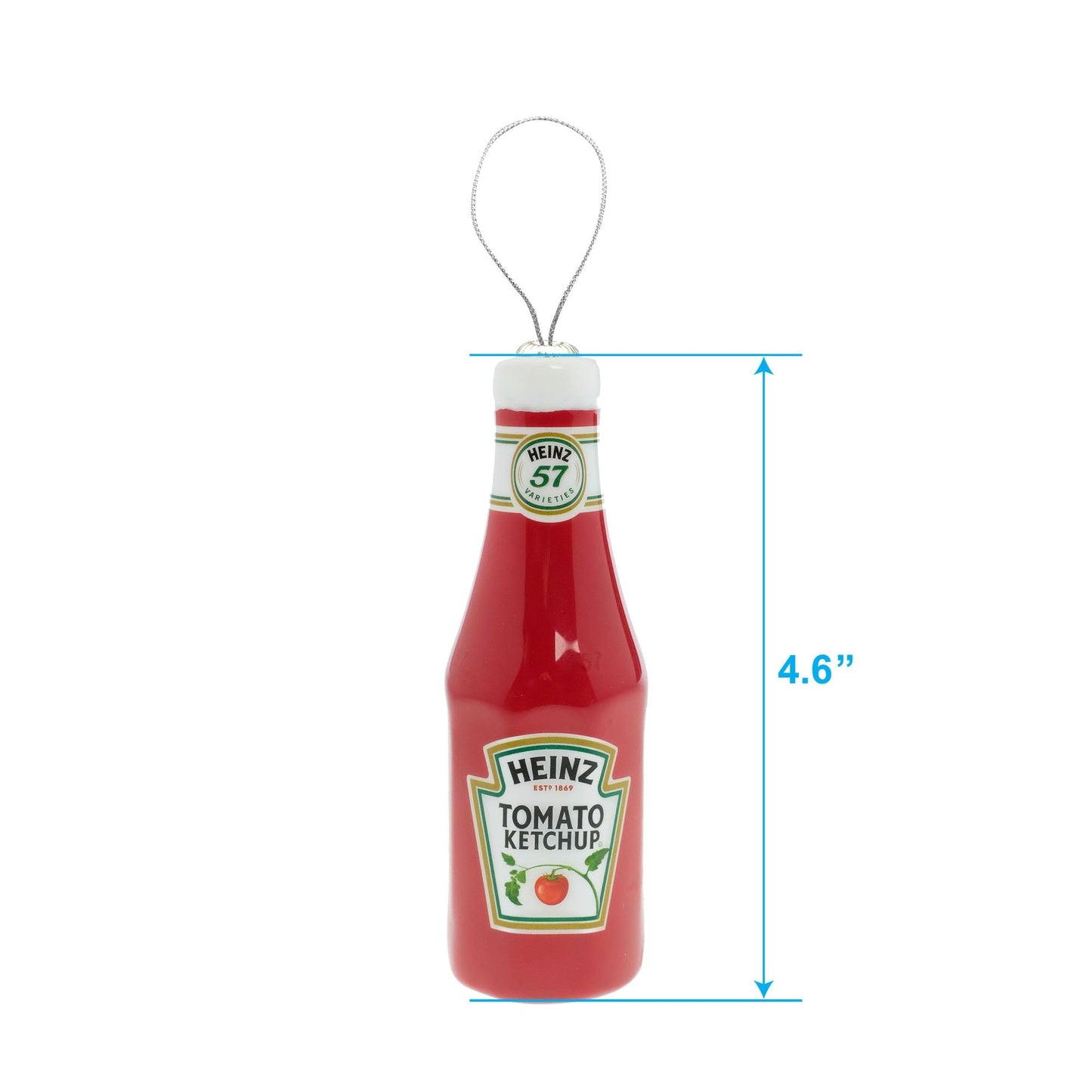 Ruz Fun Food Heinz Ketchup, Spam and Hidden Valley Ranch Christmas Ornaments Set, Indoor/Outdoor Tree Decorations and Holiday Home Decor, 3-Pack