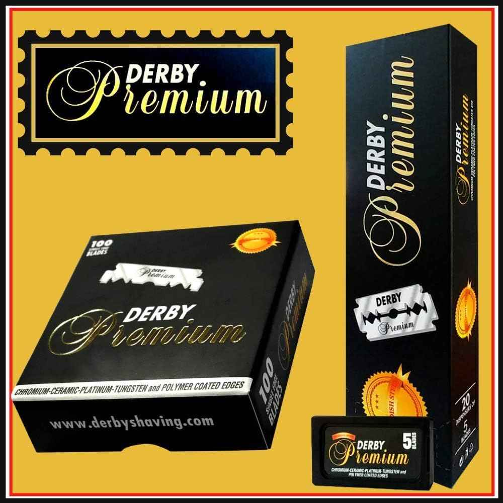 400 "Derby Premium" Single Edge Razor Blades for straight razor