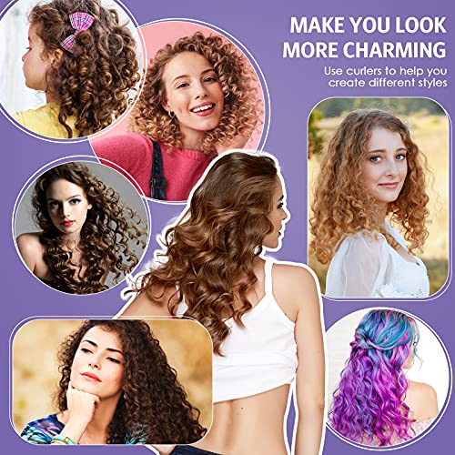 30pc 7" Flexible Foam Hair Rollers No Heat Curling Rods