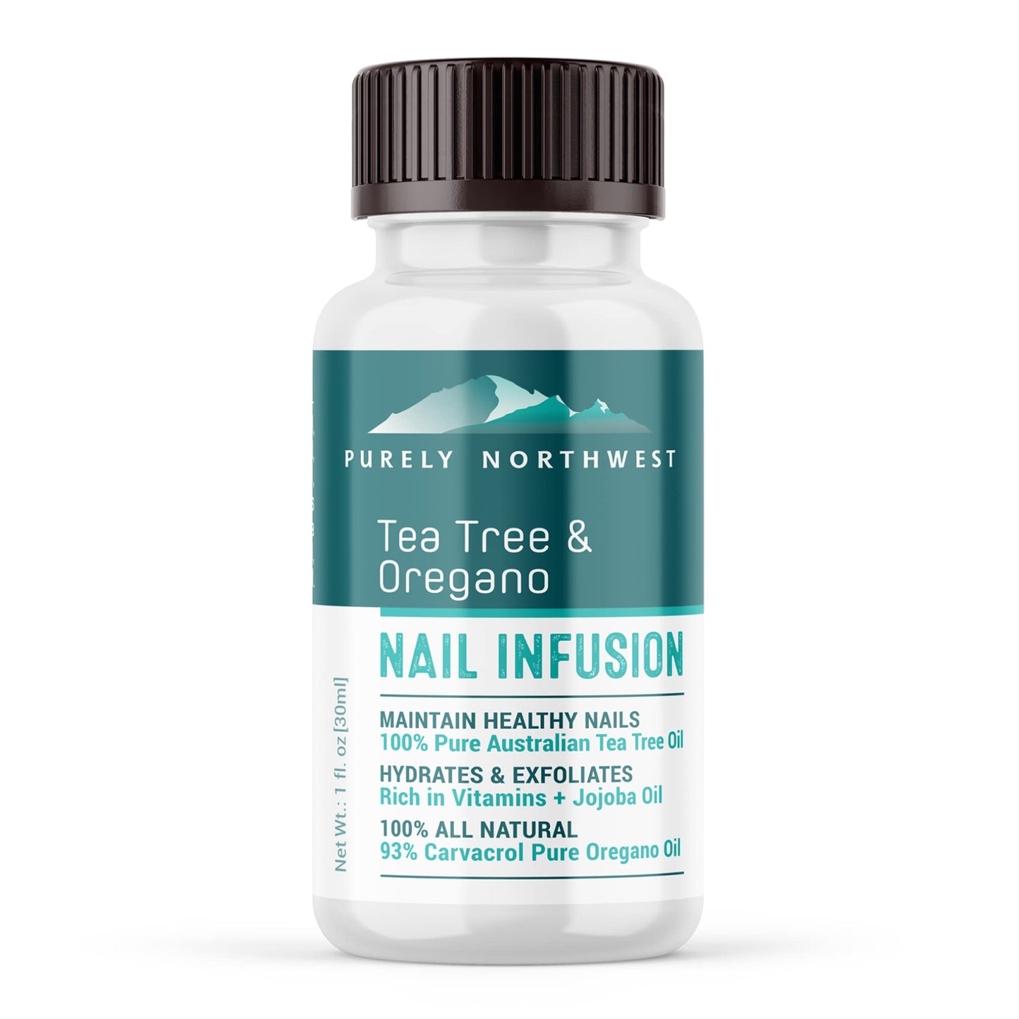 Extra Strength-100% All Natural Fungus Nail Solution for Toenail & Fingernails: Renew Thick, Broken & Discolored Nails Made by Purely Northwest -1fl.oz