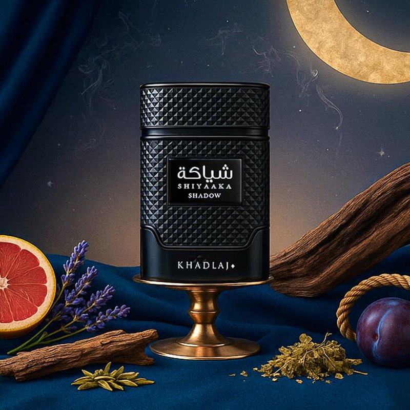 Khadlaj Shiyaaka Shadow Eau de Parfum – Unisex Fragrance, 3.4 oz