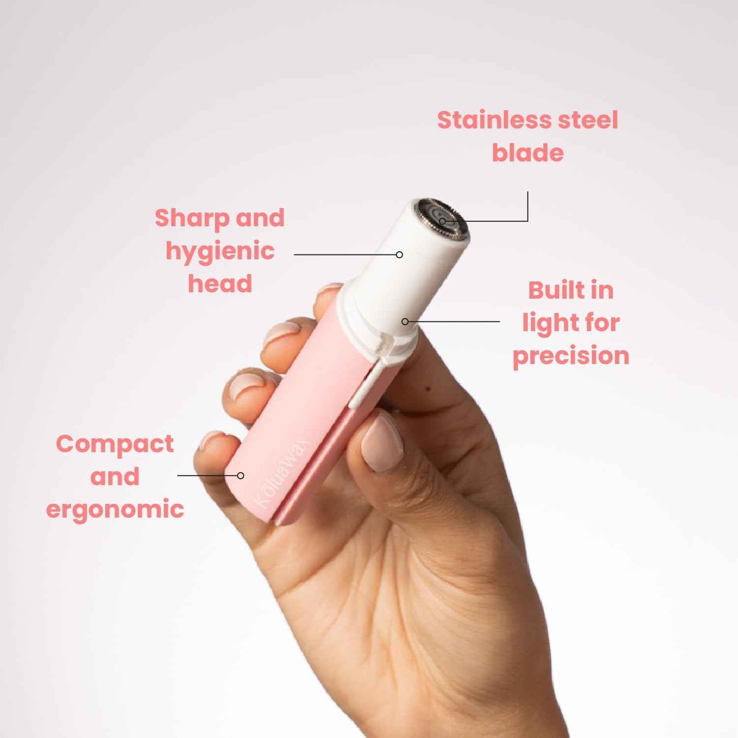 KoluaWax Hard Wax Beads for Hair Removal and Face Razor for Women - Face, Brazilian, Underarms, Back Chest, Bikini Waxing - Shaver for Peach Fuzz, Eyebrow, Upper Lip & More