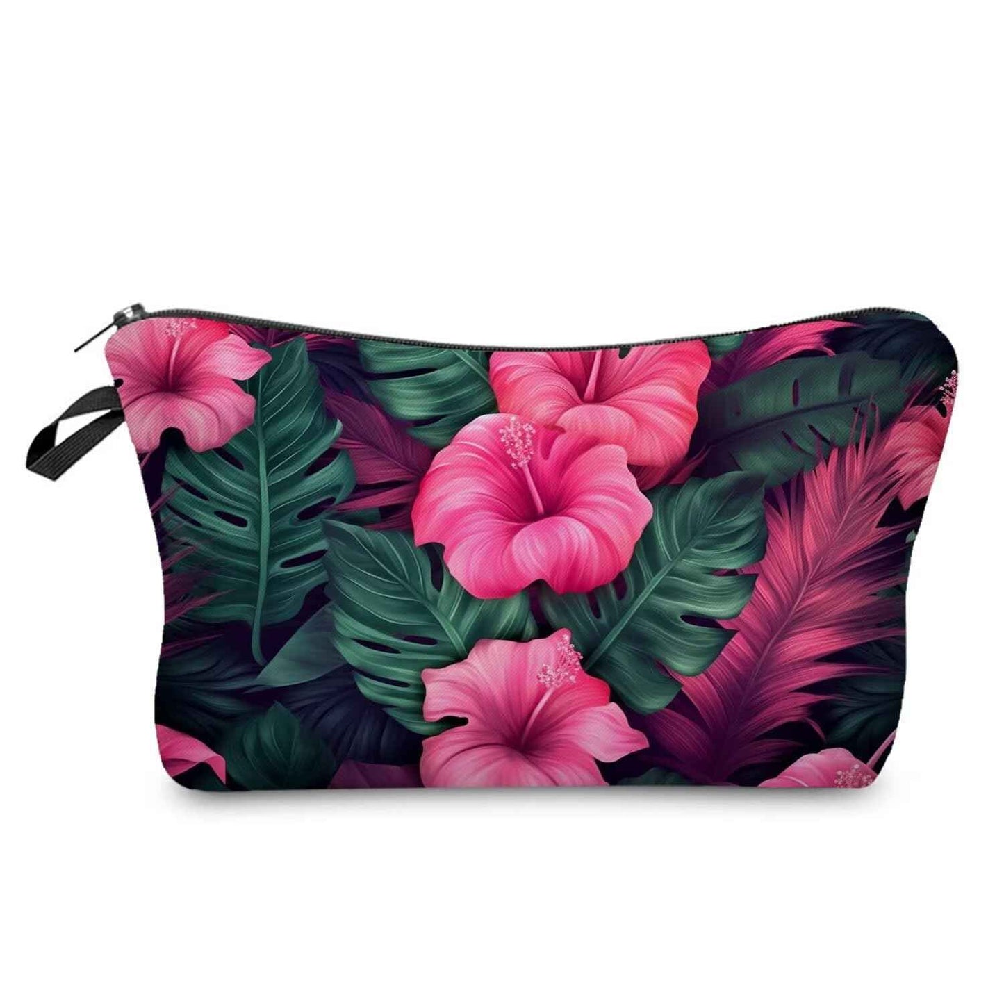 Livel lhood Tropical Flower Makeup Bag Cute Small Organizer Zipper Pouch Tropical Flower Cosmetic Bag Birthday Present for Women Friends -2