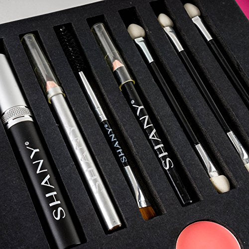 SHANY Beauty Book Makeup Kit All in one Travel Makeup Set - 35 Colors Eyeshadow, Eye brow, makeup blushes, powder palette,10 Lip Colors, Eyeliner pens & makeup Mirror - Holiday Makeup Gift Set