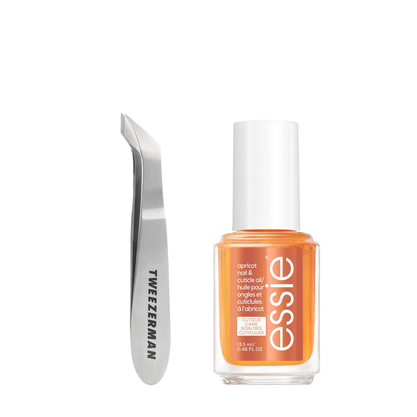 Tweezerman x Essie: The Cuticle Expert Bundle - Essie's Apricot Cuticle Oil And Tweezerman's Mini Cuticle Nipper