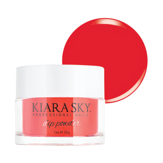 Kiara Sky Long Lasting Nail Dip Powder Red Tones 1 oz, Sunburst