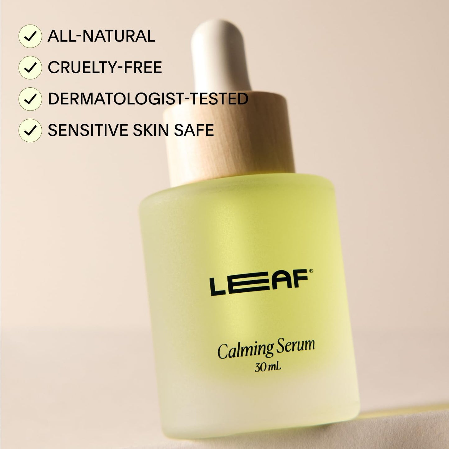 Leaf Shave | Calming Serum with Reusable Dropper - All-Natural Facial Oil to Calm Redness, Soothe Irritation, and Hydrate Skin, Post-Dermaplaning Moisturizer, 1 fl oz…