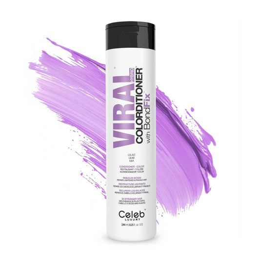 Celeb Luxury Intense Color Depositing Colorconditioner Conditioner + BondFix Bond Rebuilder, Vegan, Sustainably Sourced Plant-Based, Semi-Permanent, Viral and Gem Lites Colorconditioners