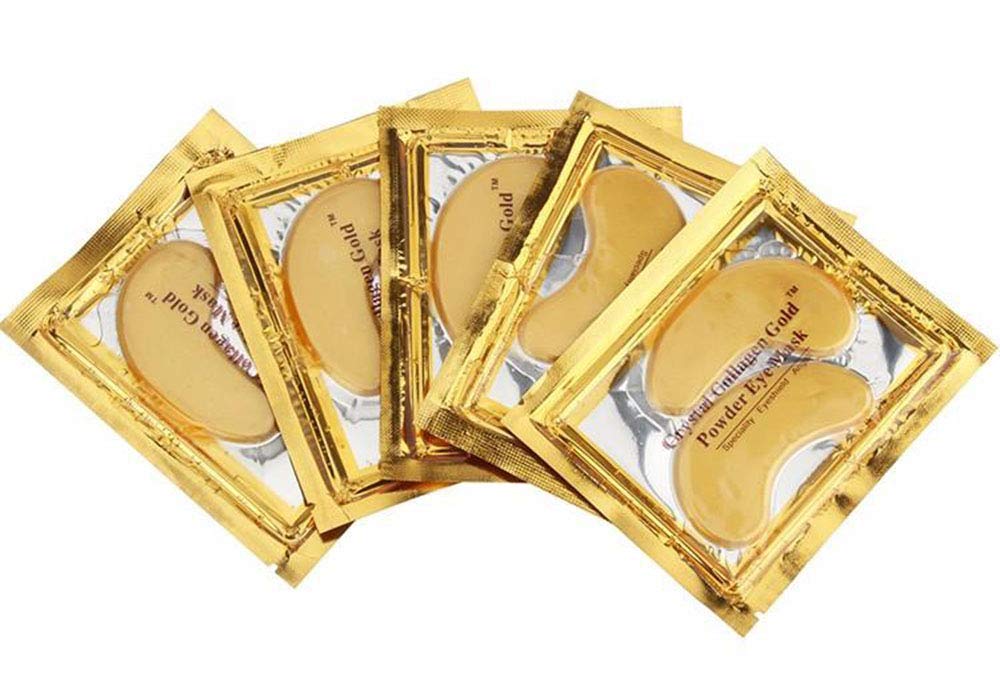 New Crystal 24K Gold Powder Gel Collagen Eye Mask Masks Sheet Patch, Anti Ageing Aging, Remove Bags, Dark Circles & Puffiness, Skincare, Anti Wrinkle, Moisturising, Moisture, Hydrating (80 Pairs)