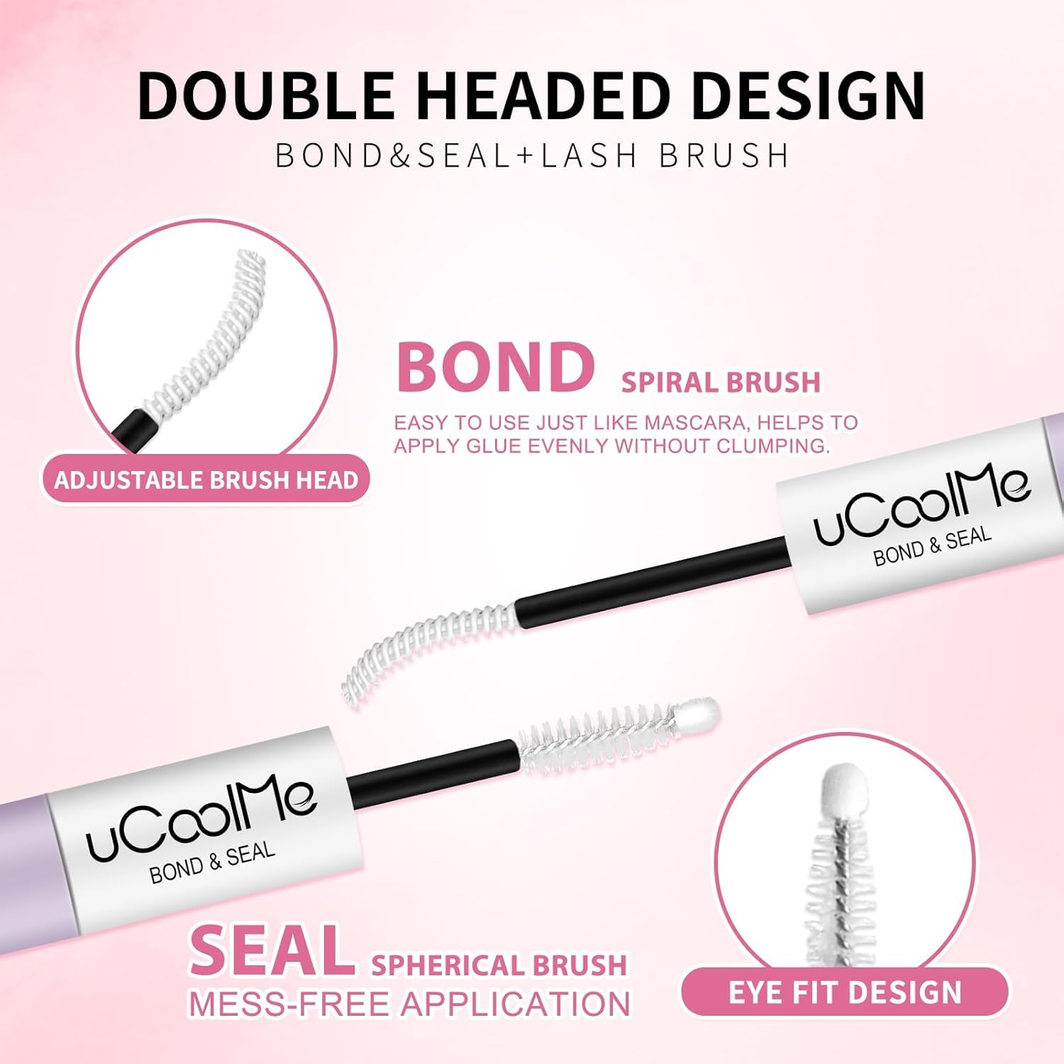 Lash Glue Remover 5ML uCoolMe for Lash Clusters Lash Bond Remover - Gentle Formula Eyelash Glue Remover for Sensitive Eyes