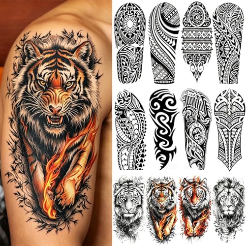 Temporary Tattoo Stickers - 23 Sheets Tribal & Animals