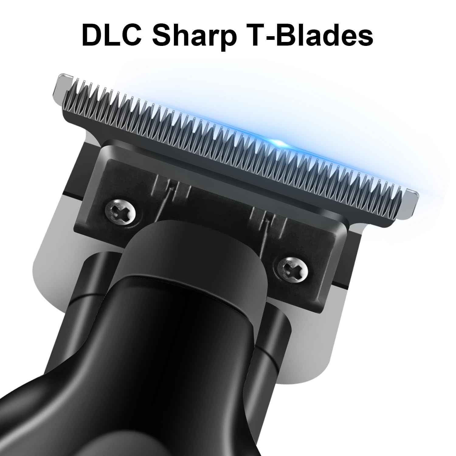 KEMEI Trimmer Professional Cordless Hair Clipper for Men Electric Beard Trimmers Barber Hair Cuttings Kit, Zero Gapped T Blade Trimmers with LCD Display, KM-2293, Black