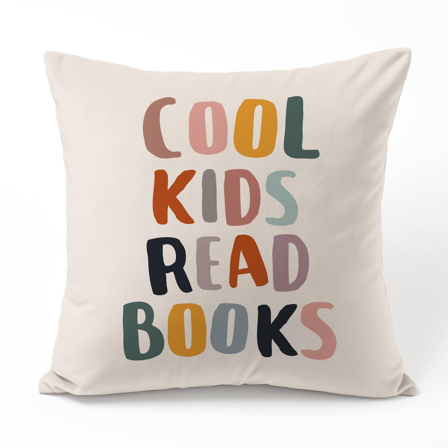 Cool Kids Read Books Pillow Covers, Reading Pillow Cover, Unique Teacher Gift, Book Lover Gift, Kids Decor, Reading Corner Decor, Classroom Pillow Case, Without Insert