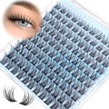 Natural Lash Clusters Wispy Eyelash Clusters, Eyelash Extensions C Curl Individual Lashes, Mix Length Natural Look Lashes with Thin Lash Band, 10-16mm, 110 pcs