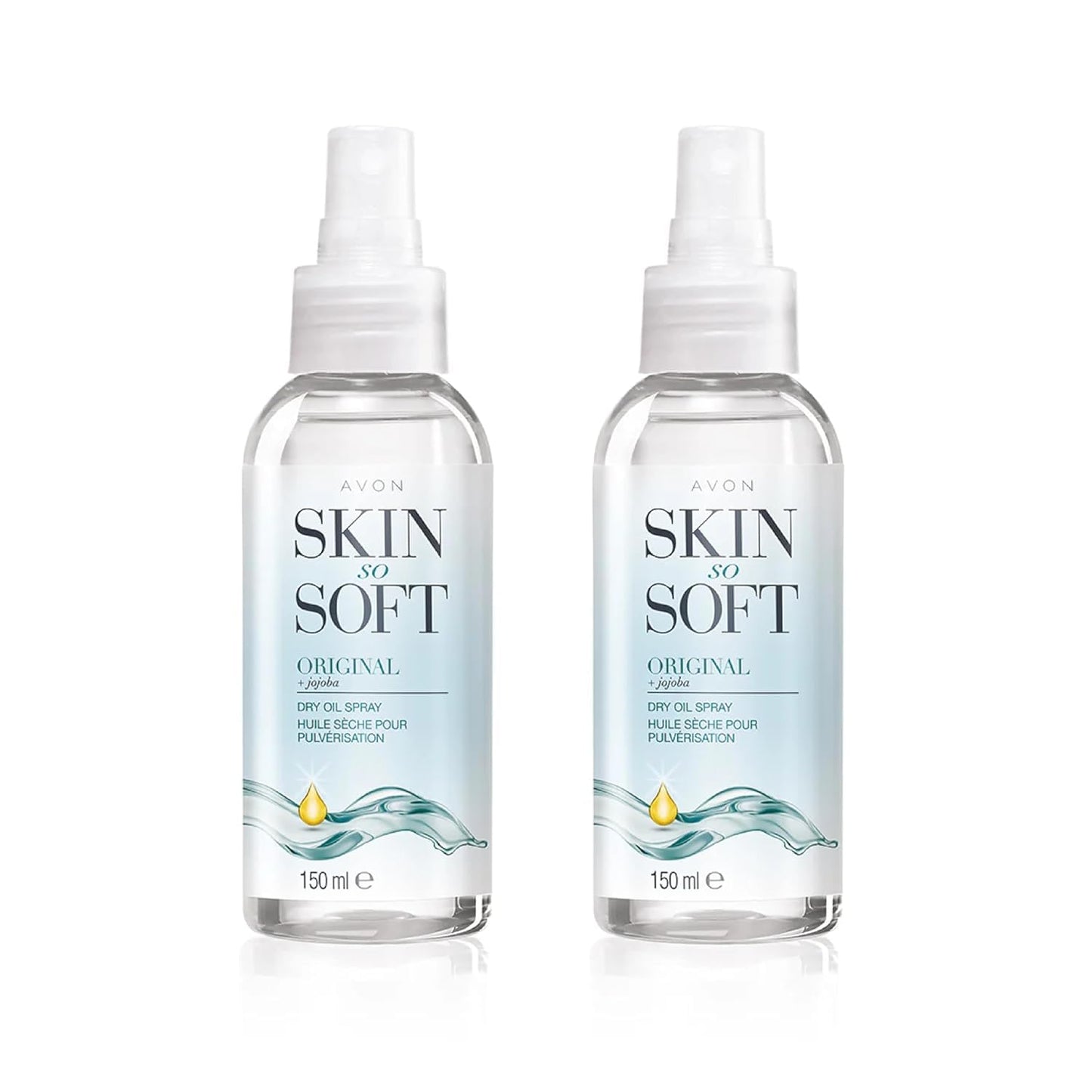 AVON SKIN SO SOFT Original Dry Oil Spray 5 Fl.oz (Two Pack)