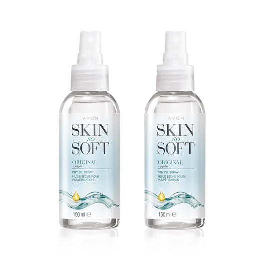 AVON SKIN SO SOFT Original Dry Oil Spray 5 Fl.oz (Two Pack)