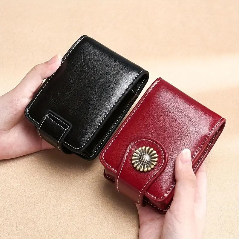 Ximimark 2pc Vintage Lipstick Case with Mirror - Cowhide