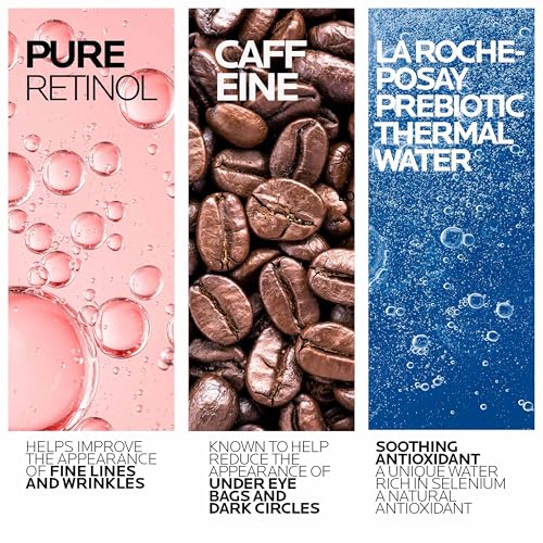 La Roche-Posay Redermic R Retinol Eye Cream with Caffeine - Anti-Aging Under Eye Treatment, 0.5oz