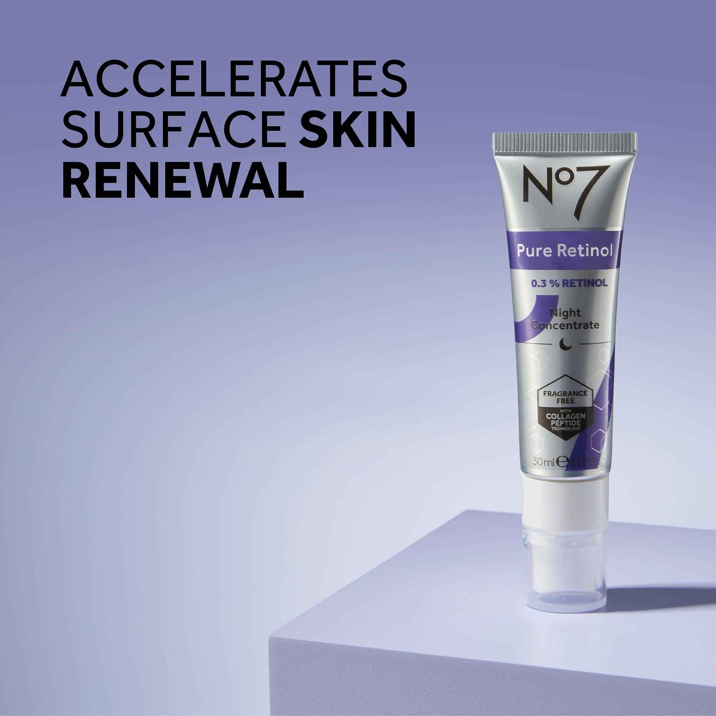 No7 Retinol Collection - Includes Retinol Night Repair Cream (25ml), Eye Cream (5ml), 0.3% Night Concentrate (10ml), Velvet Eye Mask & Pillow Mist (75ml) (5 Count)