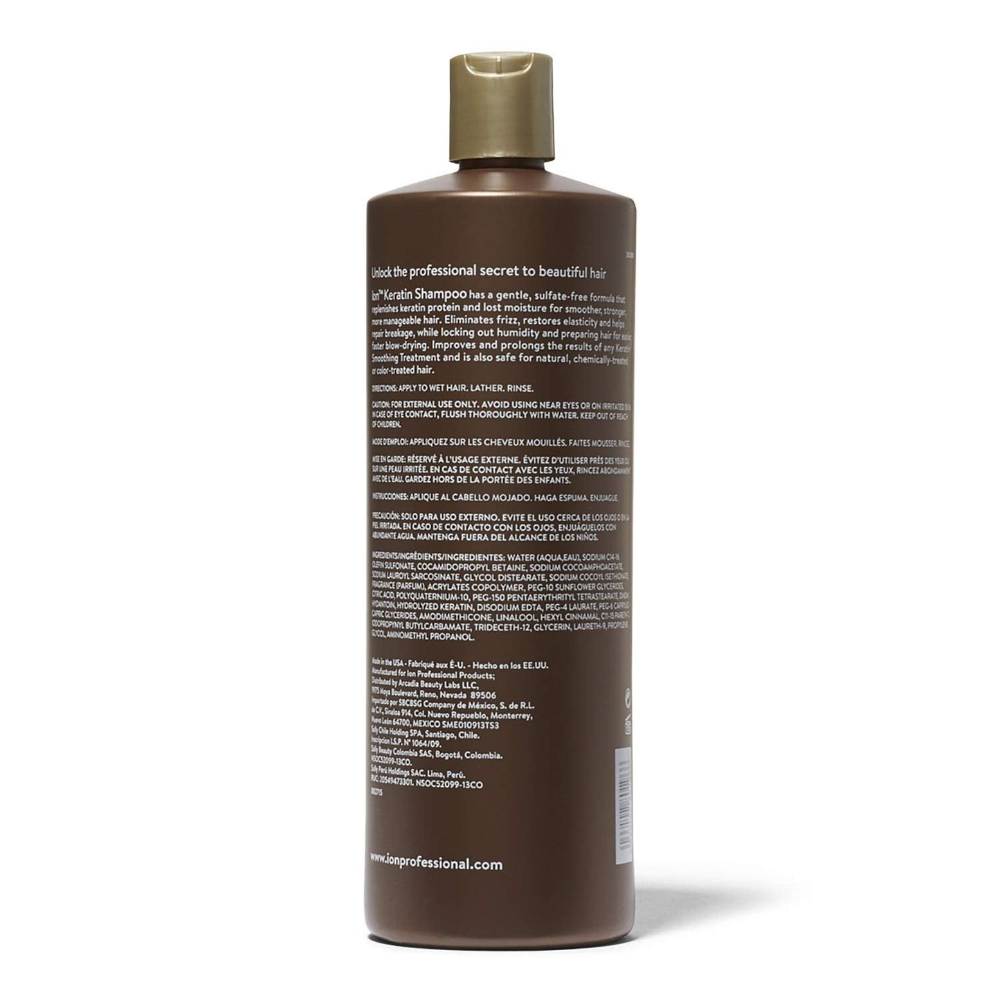 Ion Keratin Smoothing Shampoo 1LT.(33.8OZ)