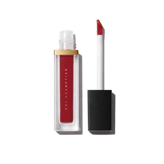 PDL Cosmetics Bold Aspirations Liquid Lipstick (Bonita) | Highly Pigmented Smooth Matte Finish | Brick Red Tone | Long Lasting, Non-Transfer, Hydrating Formula | Vegan | Cruelty-Free | .14 fl oz