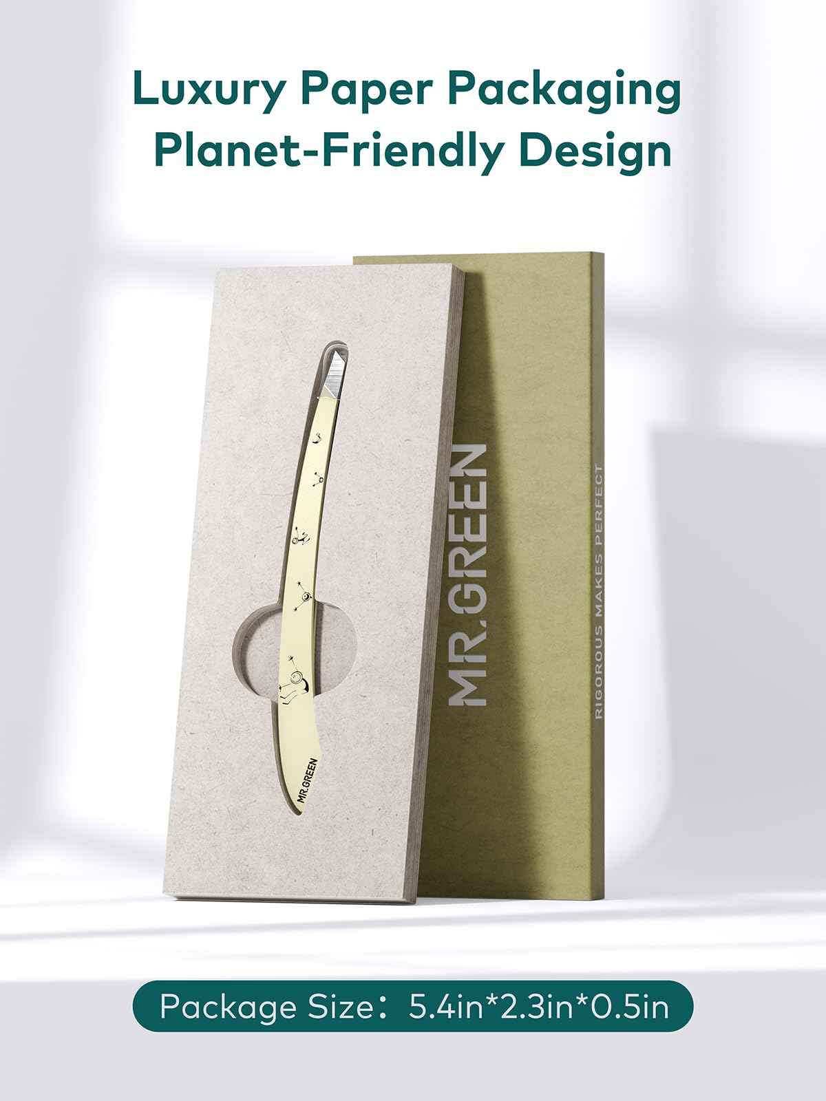 MR.GREEN Tweezers For Women Facial Hair, Professional Precision Eyebrow Tweezers for Women and Men, Stainless Steel Slanted Cute Hair Removal Plucker