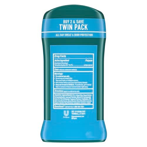 Degree Men Cool Rush Antiperspirant Deodorant Twin Pack 48-Hour