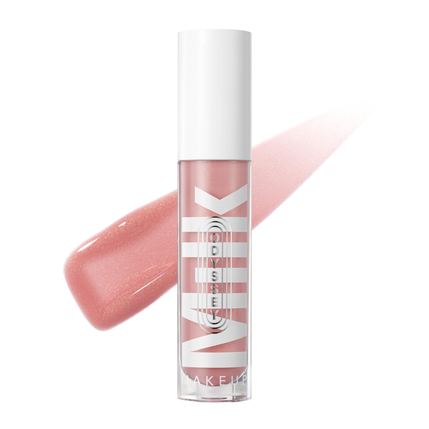 Milk Makeup Odyssey Lip Oil Gloss, Soul Search (Light Pink Shimmer) - 0.2 oz - For Fuller and Glossy Lips - Long Lasting Moisture - Semi-Sheer Color - Sweet Vanilla Scent - Vegan Cruelty Free