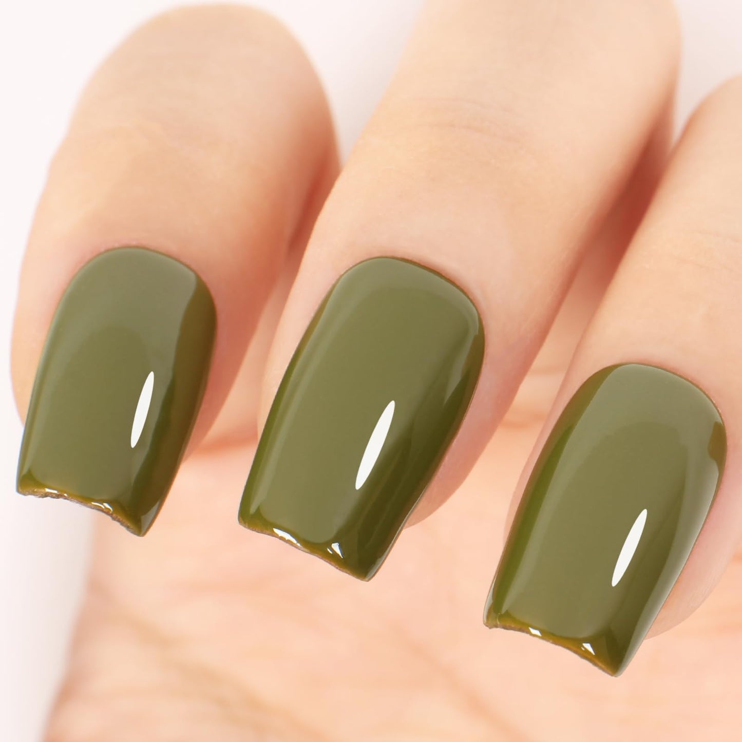 TUTUYU Olive Green Gel Nail Polish, 0.51 Fl Oz UV/LED Soak Off Gel Polish for Manicure Salon or DIY Nail Art at Home,Spring Winter Colors Gel - GP0061