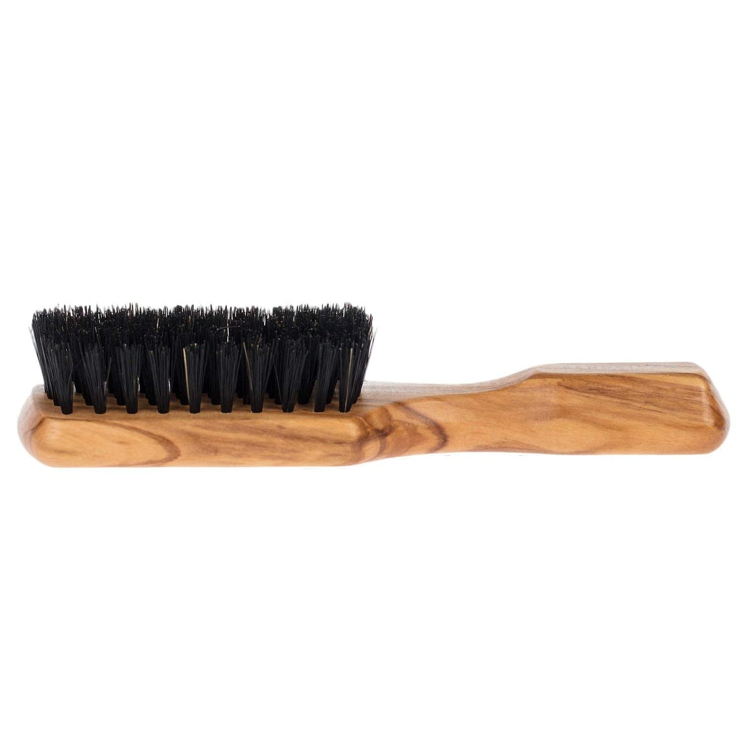 Fendrihan SMALL Men's Hairbrush Pure Boar Bristle with Real Olivewood Handle 6.75 Inches, Made in Germany