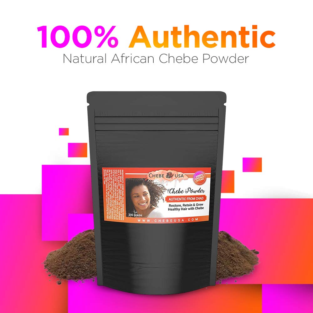 Uhuru Naturals Chebe Powder (20g) - Dye-Free African Hair Mask with Lavender for Enhanced Growth, Strength, and Moisture for Men & Women