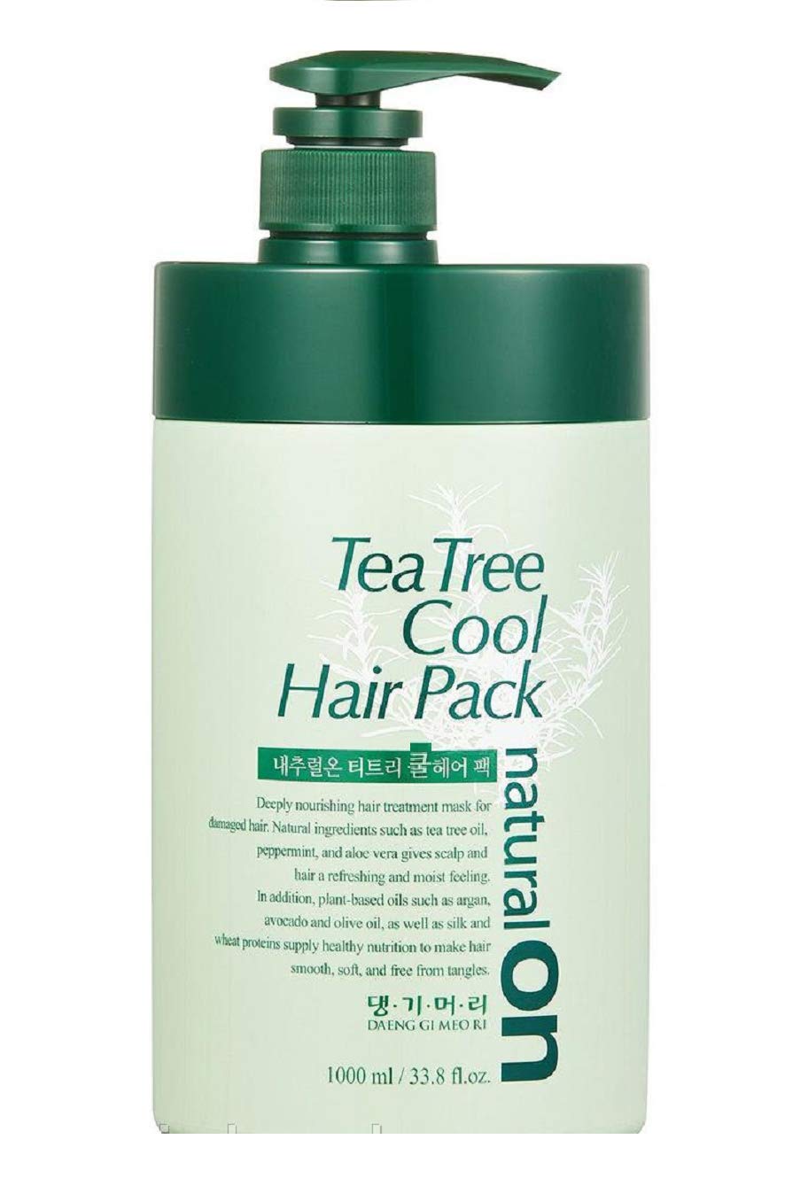 Daeng Gi Meo Ri- Tea Tree Hair and Scalp Care Pack, Freshness for Oily Scalp, Moisture for Dry Hair, 33.8fl Oz