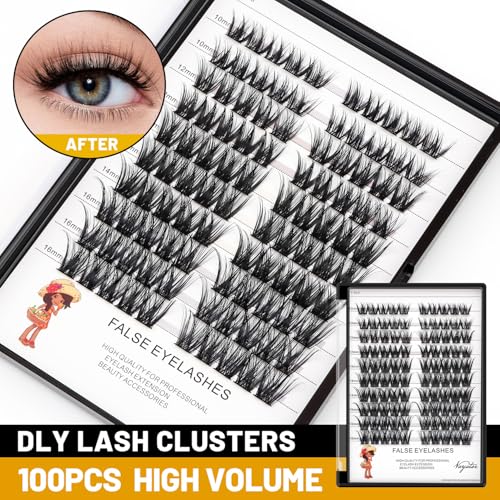 ¡æVAYATOR Lashes Mixed Kit/False Lashes Lash Bond & Seal Kit Multiple styles To Choose 8-20mm Mix D Curl/DD Curl Makeup Cluster Grafting Eyelashes Individual Extension (E#12-14-16-18mm Mixed)