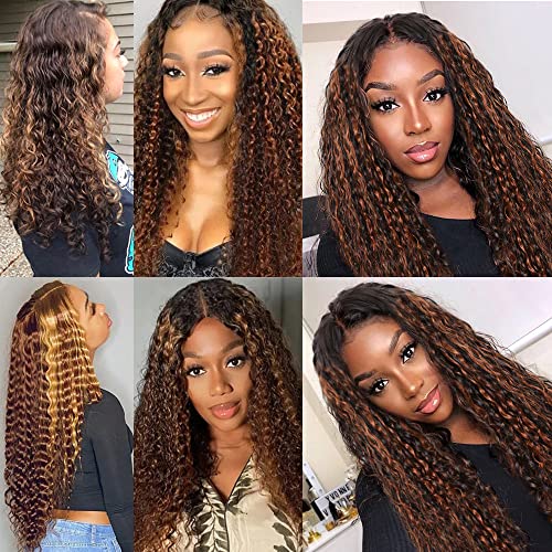 P4/30 Brazilian Kinky Curly Hair Bundle 28 Inch Remy