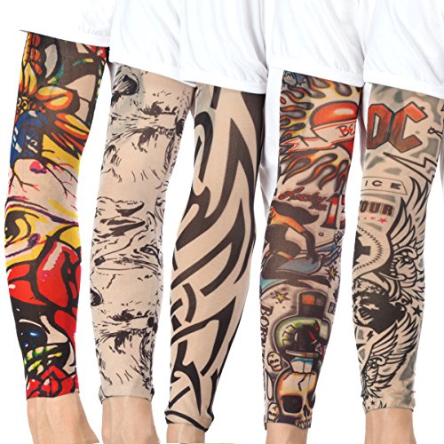 Temporary Tattoo Sleeves 20 Pack - Fake Arm Tattoo Designs