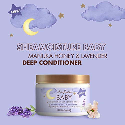Shea Moisture Baby Deep Conditioner Manuka Honey Lavender 12oz - Gentle, Hydrating & Hypoallergenic