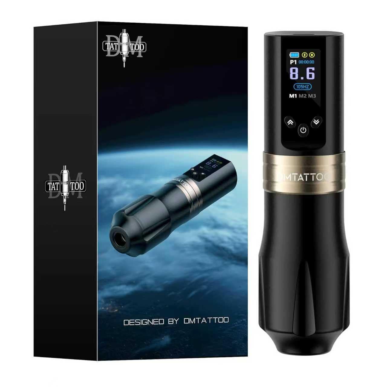 Tattoo Gun Wireless Tattoo Machine 1800mAh Batteries Complete with Tattoo Ink for Tattoo Artist Beginners